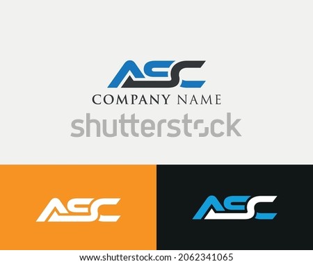 ASC Latter Logo Design Template 