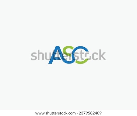 ASC Latter Logo Design Template Vector