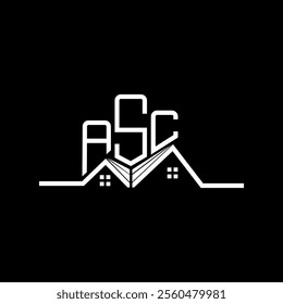 ASC Real state logo design, ASC simple and modern logo. ASC luxurious alphabet design  