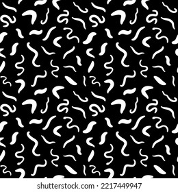 Ascariasis Parasites Helminths vector concept Seamless pattern or background
