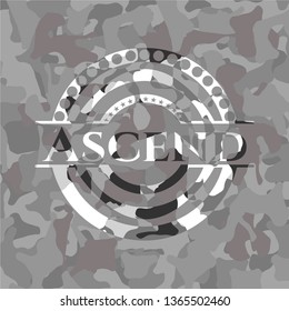 Ascend grey camo emblem
