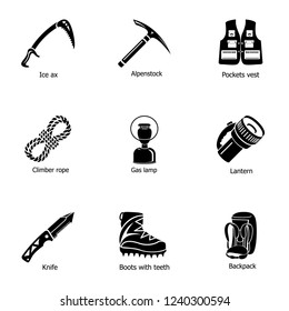 Ascendancy icons set. Simple set of 9 ascendancy vector icons for web isolated on white background