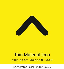 Ascendant Arrow minimal bright yellow material icon