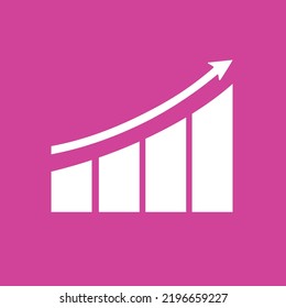 Ascending Bars with arrow line on top of it