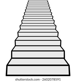 Ascending staircase perspective, ascending upwards steps stairs path success wealth