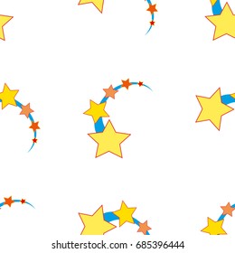 Ascending star as seamless vector pattern