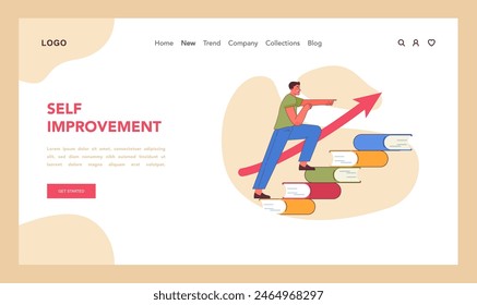 Ascending the steps of self-improvement in neuro-linguistic programming. Personal growth as an upward journey. Continuous learning and development visualized. Achieving goals with each step.