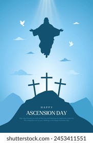 Ascension Day of Jesus Christ design background vector illustration