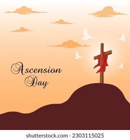 vector de letras de día ascendente. adecuado para tarjeta o banner