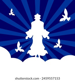 Ascension Day. Lord. Perfect for cards, banners, posters, social media and more.