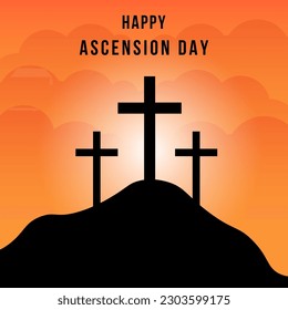 ascension day vector. suitable for card, banner, or poster