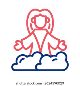 Ascension Icon Element For Design