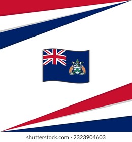Ascension Island Flag Abstract Background Design Template. Ascension Island Independence Day Banner Social Media Post. Ascension Island Design