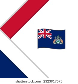 Ascension Island Flag Abstract Background Design Template. Ascension Island Independence Day Banner Social Media Post. Ascension Island Illustration