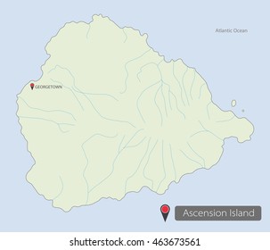 Ascension Island Map