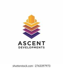 Ascent Developments company logo design
