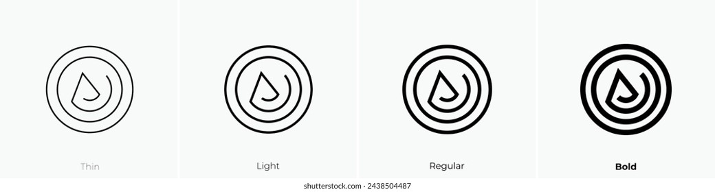 asceticism icon. Thin, Light Regular And Bold style design isolated on white background