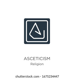 Asceticism icon vector. Trendy flat asceticism icon from religion collection isolated on white background. Vector illustration can be used for web and mobile graphic design, logo, eps10