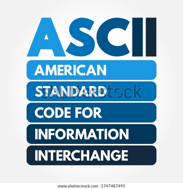 Ascii American Standard Code Information Interchange Stock Vector ...