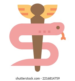asclepius modern concept ui ux icon for website, app, presentaion, flyer, brochure etc.