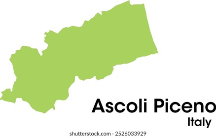 ascoli piceno italy mapa em vetores