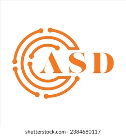 ASD-Buchstabendesign. Logo-Design der ASD-Buchstabentechnologie auf weißem Hintergrund. ASD Monogram Logo Design für Unternehmer und Unternehmen.

