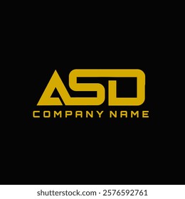 ASD letter logo for company