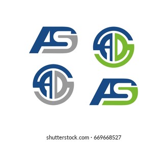 ASD letter Logo Template