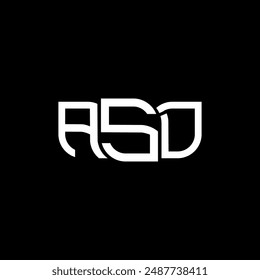 Diseño de logotipo ASD, logotipo simple y moderno ASD. Diseño de alfabeto lujoso ASD  