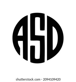 ASD monogram initial letters logo Design Vector