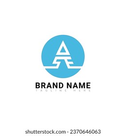 ASE Letter Initial Logo Design Template Vector Illustration.Initial letters ASE logo design.