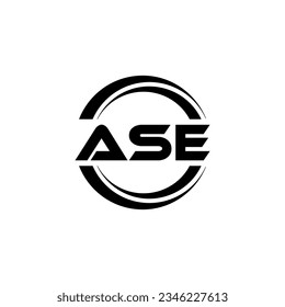 ASE Logo Design, Inspiration for a Unique Identity. Modern Elegance and Creative Design. Watermark Your Success with the Striking this Logo.