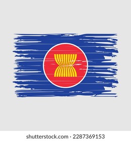 Vektorgrafik der aseanischen Flagge