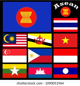 Asean Flag Vector