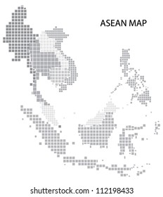 Asean Map, Vector