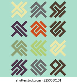 Asemic Glyph writing hieroglyph imitation abstract illustration