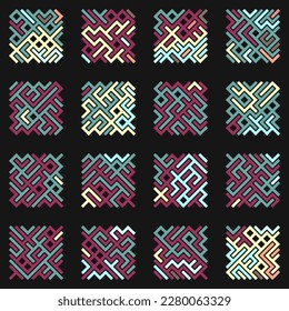 Asemic Glyph writing hieroglyph imitation abstract illustration