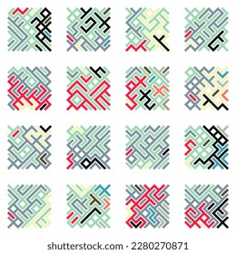 Asemic Glyph writing hieroglyph imitation abstract illustration