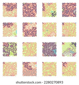 Asemic Glyph writing hieroglyph imitation abstract illustration