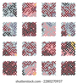 Asemic Glyph writing hieroglyph imitation abstract illustration