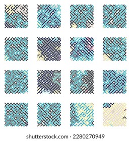 Asemic Glyph writing hieroglyph imitation abstract illustration