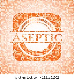 Aseptic orange mosaic emblem