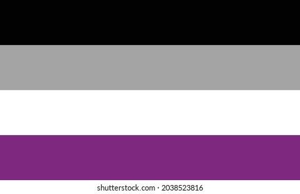Asexual-Pride-Flag-Hintergrund, Symbol für Grafikdesign-Zeichen, Muster für bearbeitbare Vorlage für Web und Print-EPS10-Vektorvideo-Art
