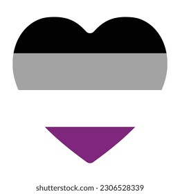 Bandera del Orgullo Asexual. Bandera del orgullo asexual internacional