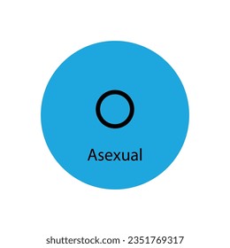 Asexual Symbol icon. Gender icon. vector sign isolated on white background illustration for graphic and web design.