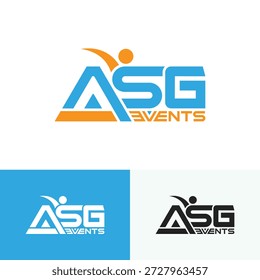 ASG Events Logo vector - Initial ASG Logo Design. ASG typography logo design