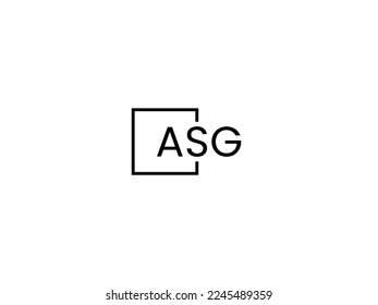 ASG Letter Initial Logo Design Vector Illustration