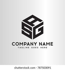 ASG  Letter logo template.vector