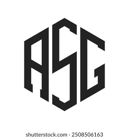 ASG Logo Design. Initial Letter ASG Monogram Logo using Hexagon shape