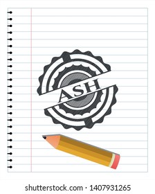 Ash Draw Pencil Effect Vector Illustration Stock Vector (Royalty Free ...